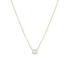 Dominique Cohen classic east-west emerald cut diamond choker in 18k yellow gold<span class='visuallyhidden'>; shop help at 760-978-9297.</span>